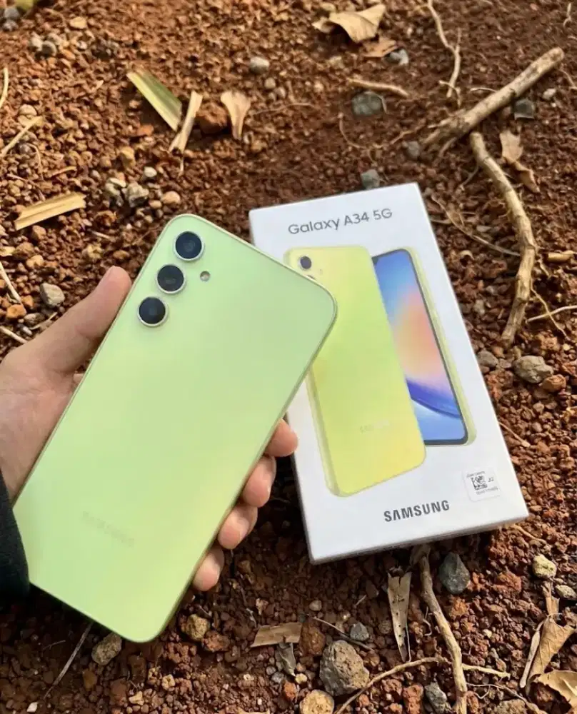 Samsung A34 5G 256 Lemon Resmi Indonesia