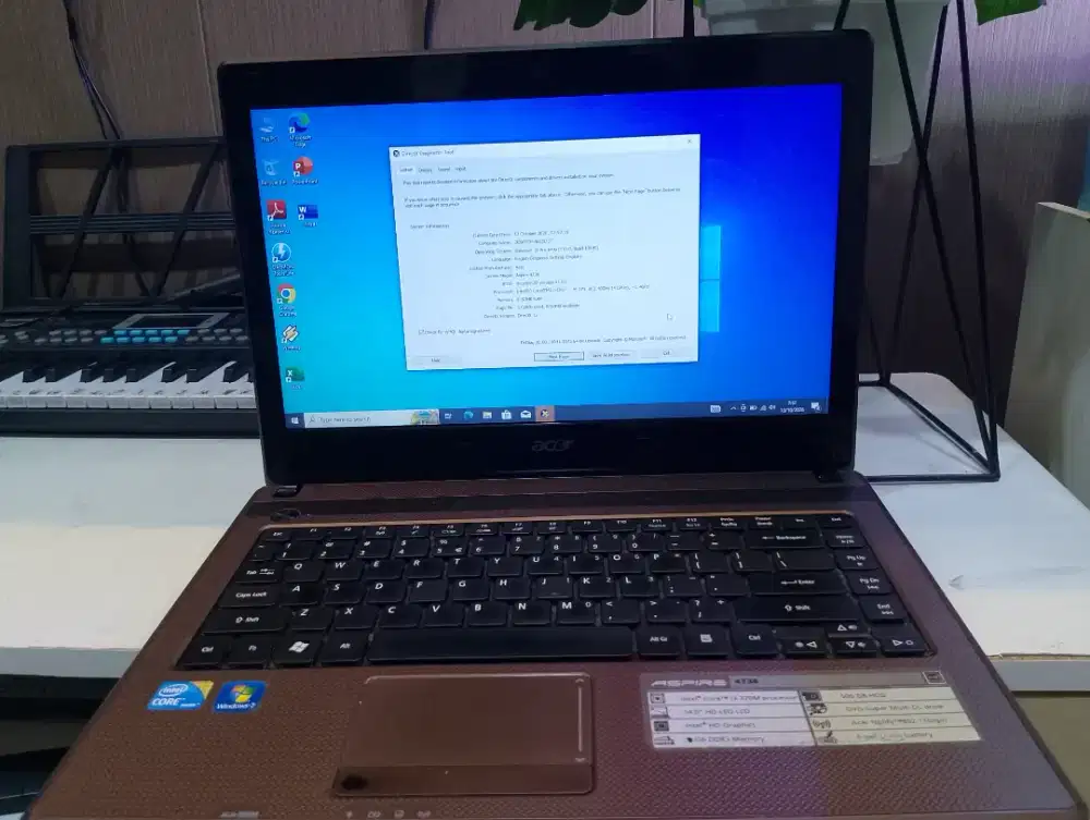 Laptop Acer Aspire 4738 Core i3 Ram 8GB SSD 128GB - Siap Pakai