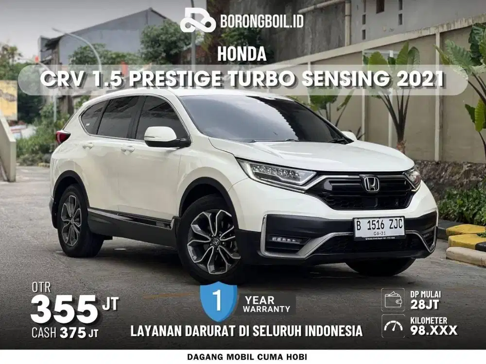 NEW CRV TURBO PRESTIGE SENSING AT 2021 PUTIH FAVORIT