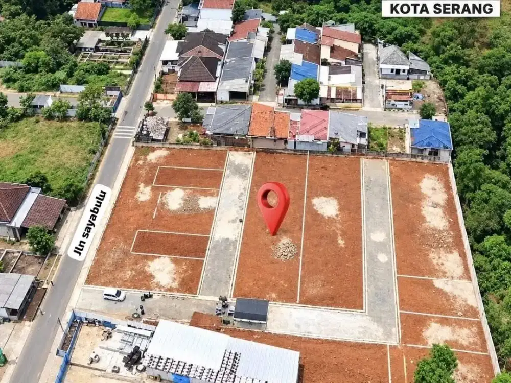 TANAH KAVLING PINGGIR JALAN SAYABULU DALUNG SERANG KOTA