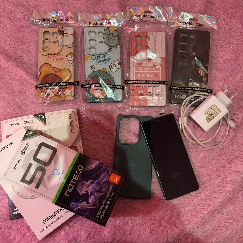infinix note 50 256 gb / 8gb second ori FREE SOFTCASE