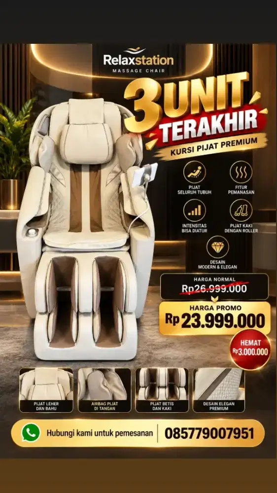 Kursi Pijat Premium Relaxstation – Promo Diskon!