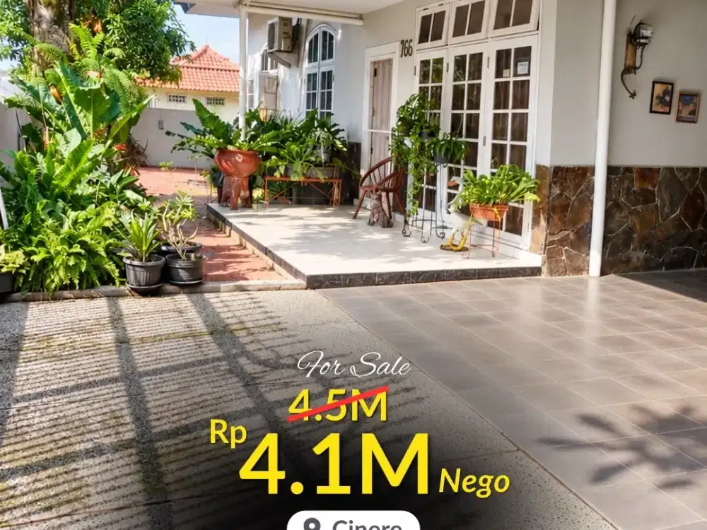 DIJUAL RUMAH HOOK SIAP HUNI DI CINERE
