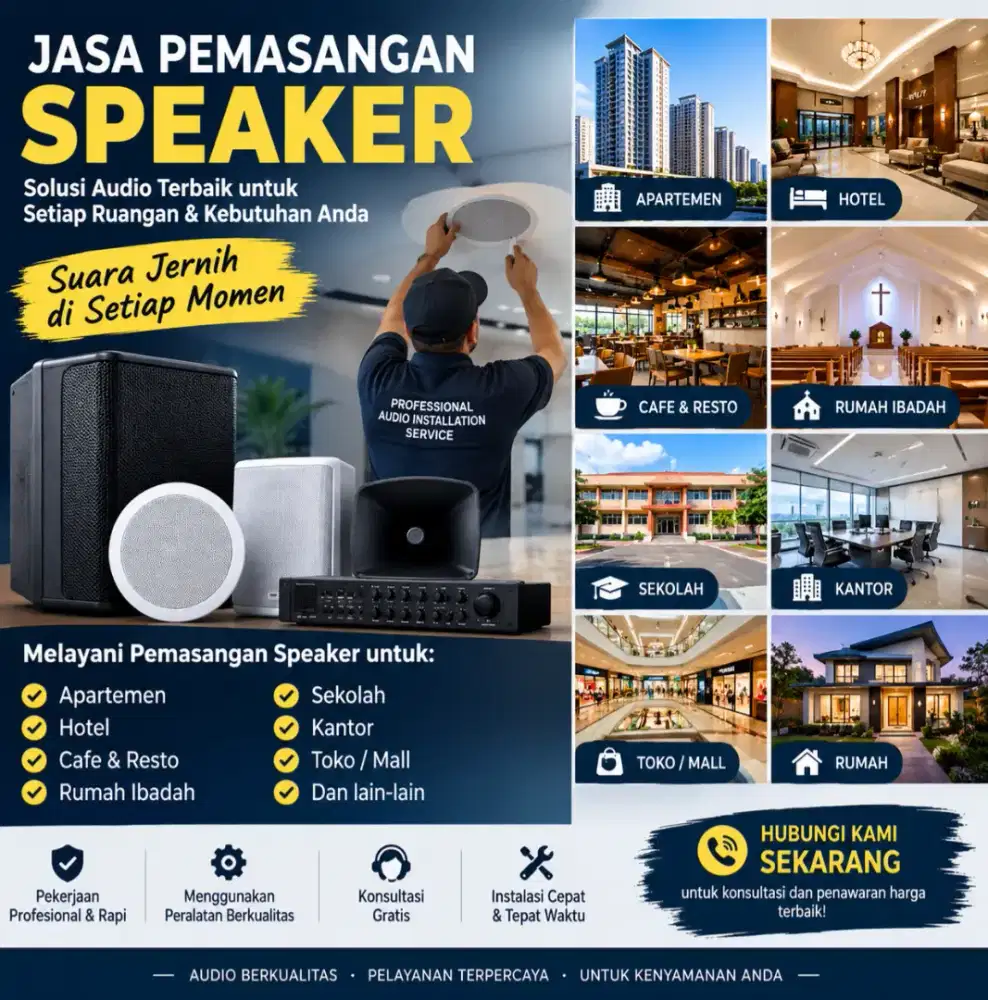 Jasa Pasang Soundsystem/ Speaker