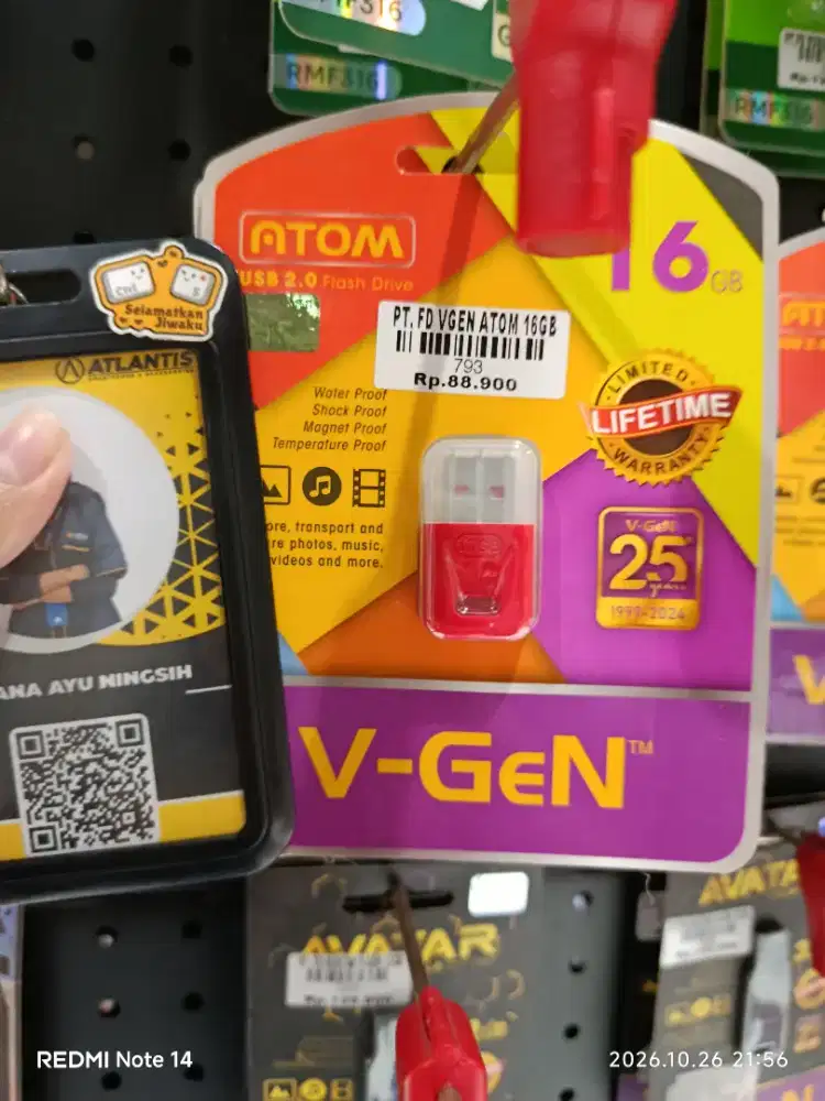 PT FD VGEN ATOM 16GB| ATLANTIS DAHSYAT