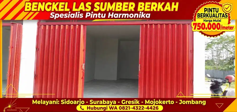 Pintu harmonika Gedangan - Waru - Sidoarjo kota