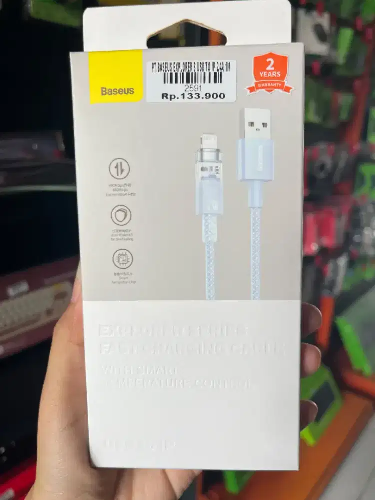BASEUS X EXPLORES S USB TP IP 2.4A 1M | ATLANTIS DAHSYAT