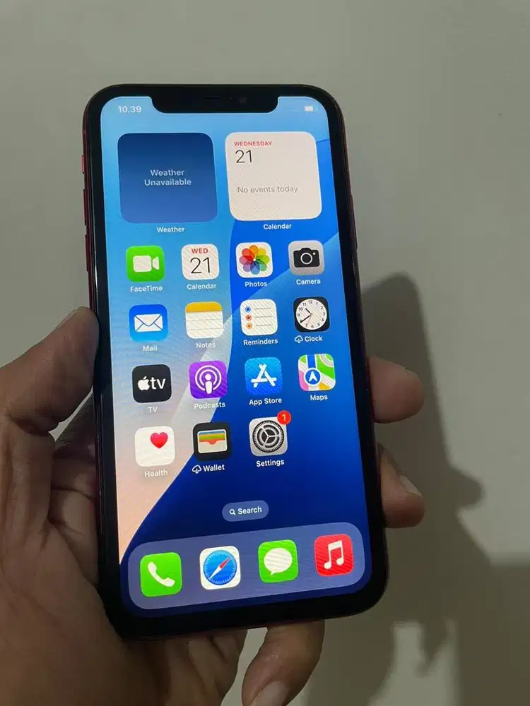 Iphone XR 128Gb merah kartu lancar bebas reset fungsi gak ada minus
