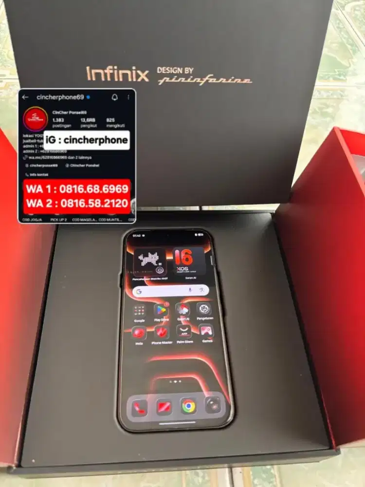 Jual HP flagship infinix Note 60 ultra 12/512 grns resmi panjang
