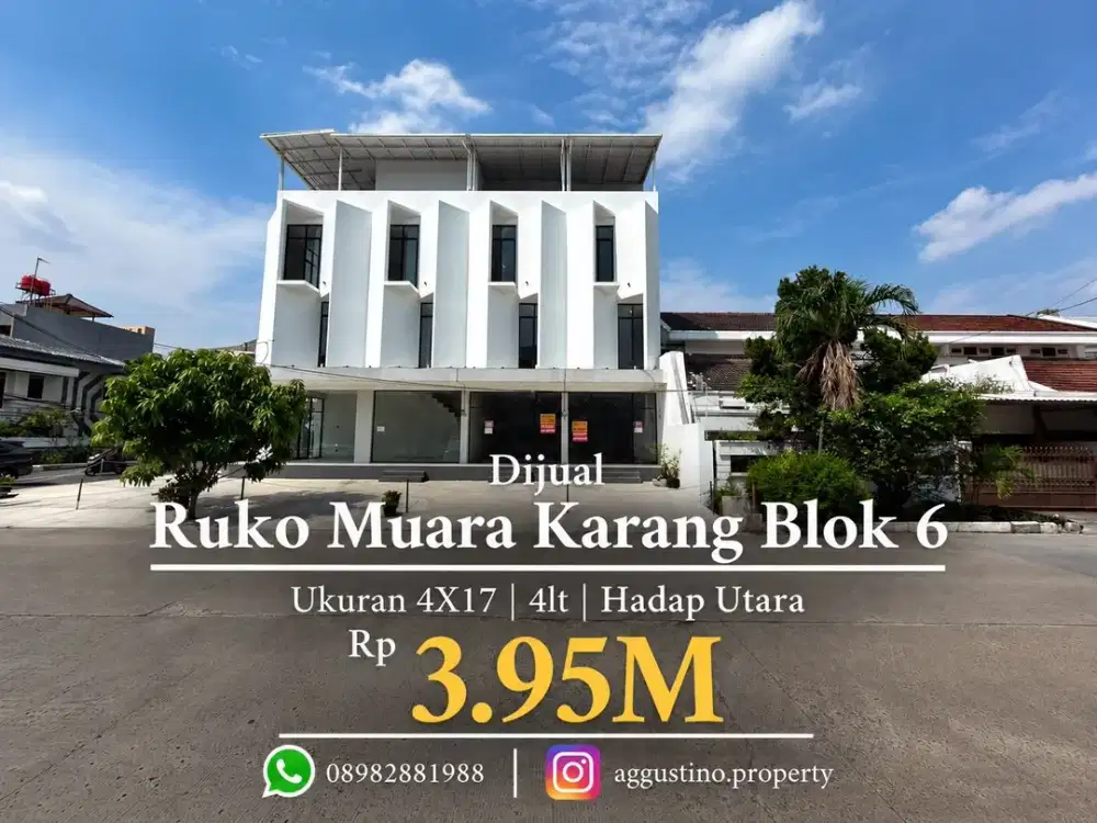 Dijual Ruko Muara Karang Blok 6