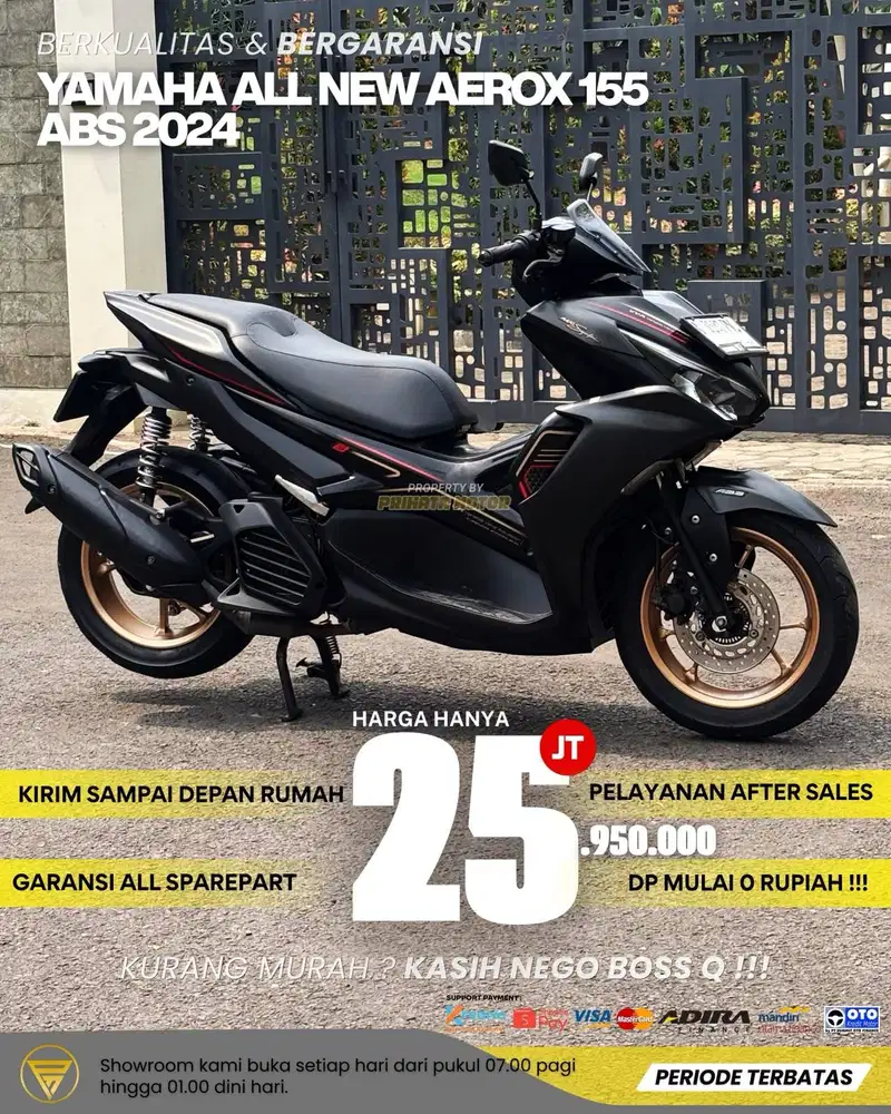 YAMAHA ALL NEW AEROX 155 ABS 2024 !!!