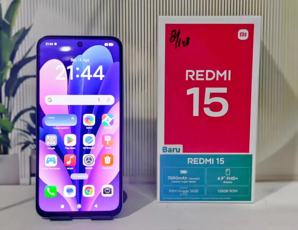 REDMI 15 || 8/128 || SECOND / BEKAS