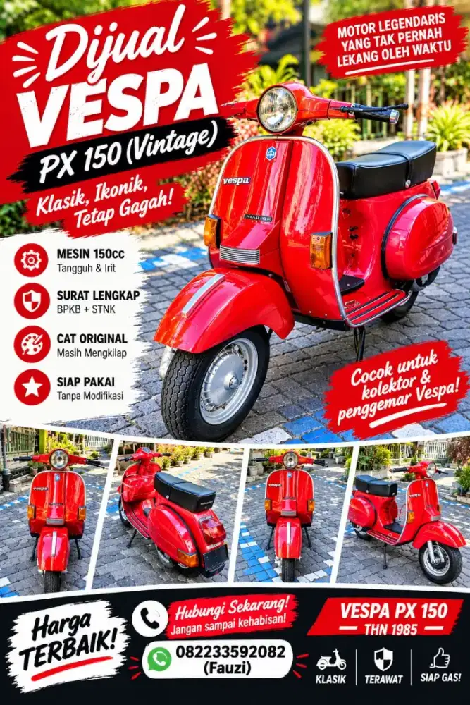 Vespa PS Strada 150 Tahun 1985