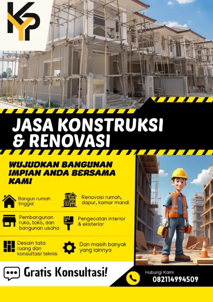 Jasa kontruksi dan renovasi perumahan ,vila,ruko apartemen