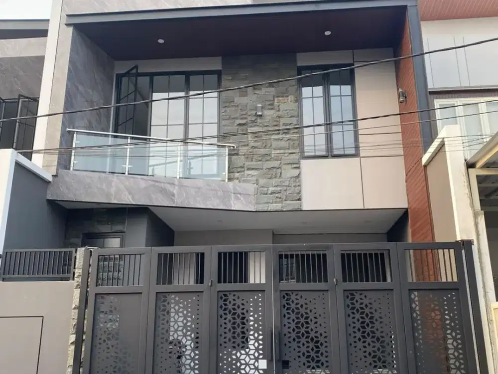 Dijual Rumah Baru Gress Manyar Surabaya Model Kotak Modern