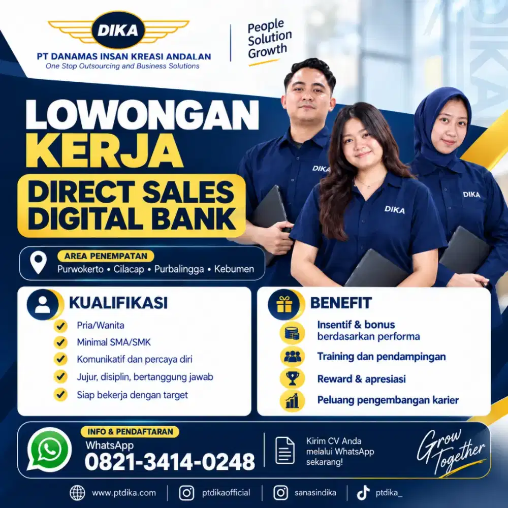 LOWONGAN KERJA SALES PERBANKAN