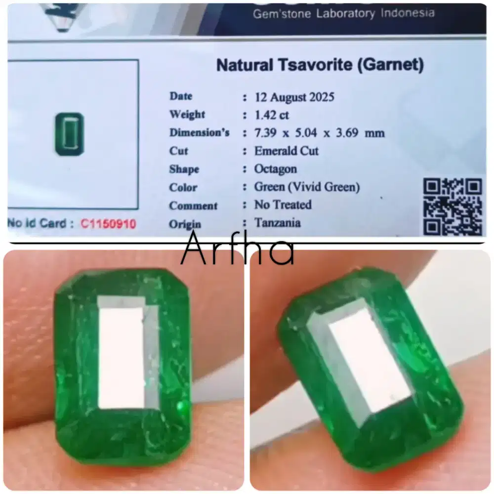 Natural Tsavorite (Green Garnet)