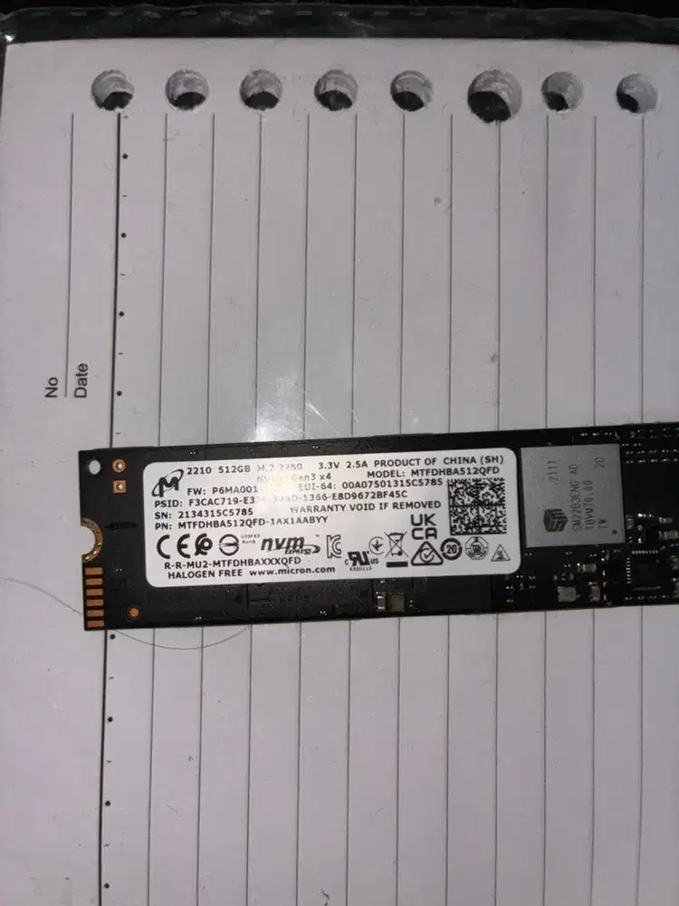 Ssd 512 gen 3 copotan laptop