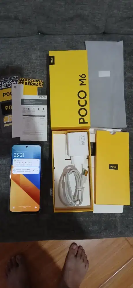 Poco m6 ram 8/256 kondisi mulus