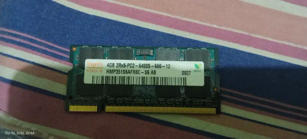 Ram laptop  ddr 2 4GB Hynix