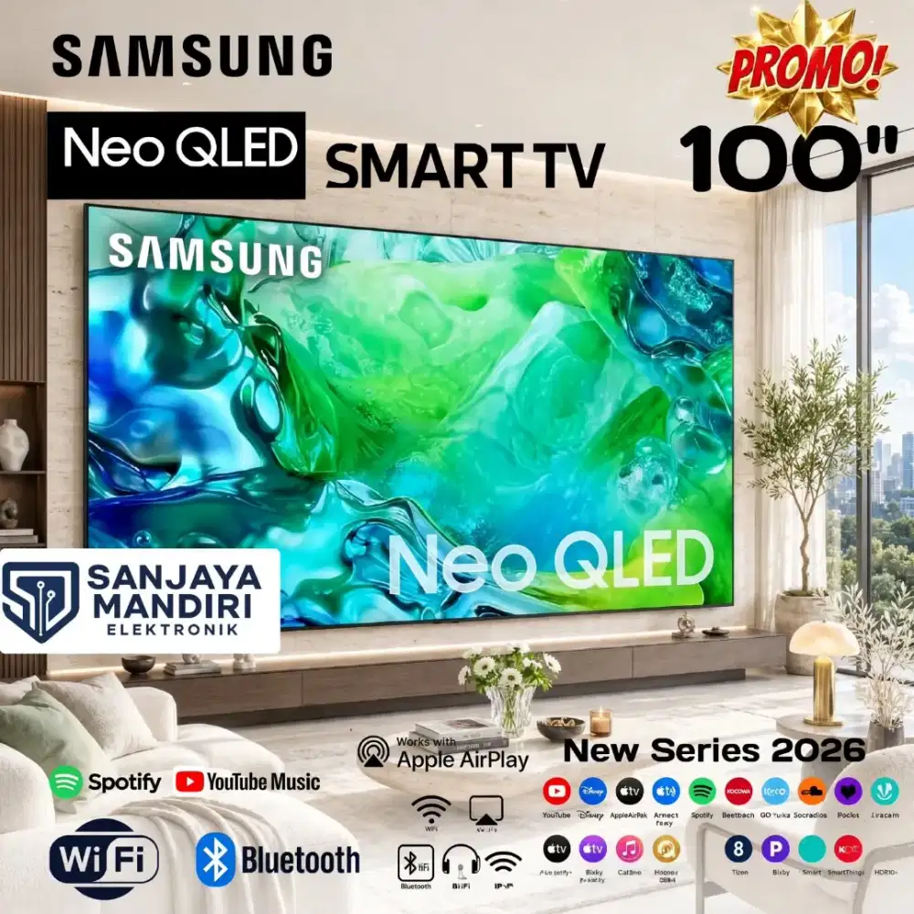 SAMSUNG NEO QLED 4K 100 Quantum Mini LED Full Array Smart TV AIVision