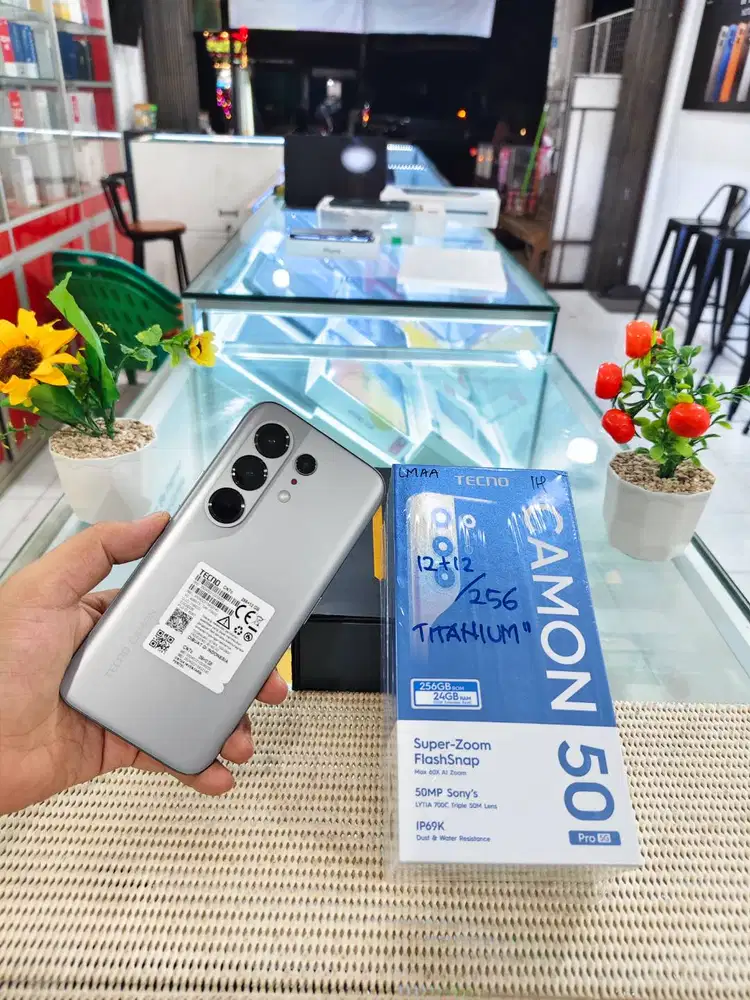 Tecno Camon 50 Pro 5G Ram 12+12Gb/ 256Gb Fullset Mulus Like New