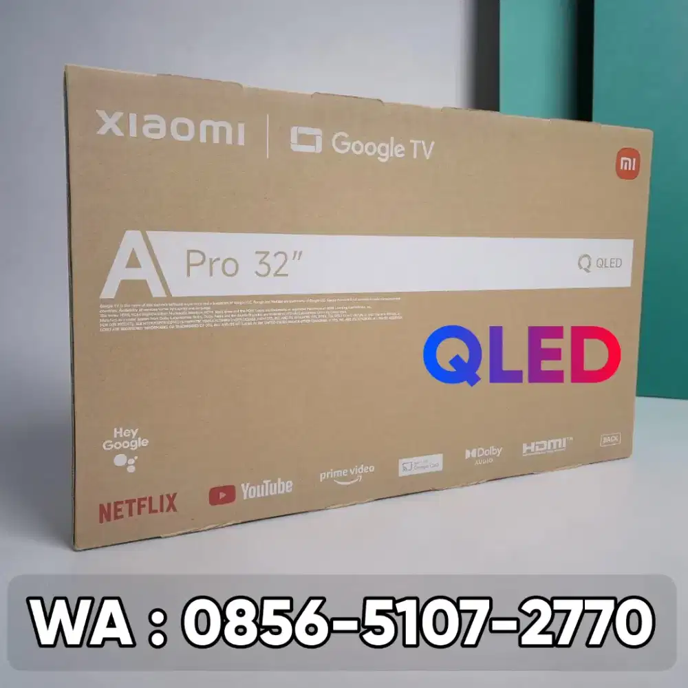 TV QLED Xiaomi Google TV A Pro terbaru - BARU segel siap antar