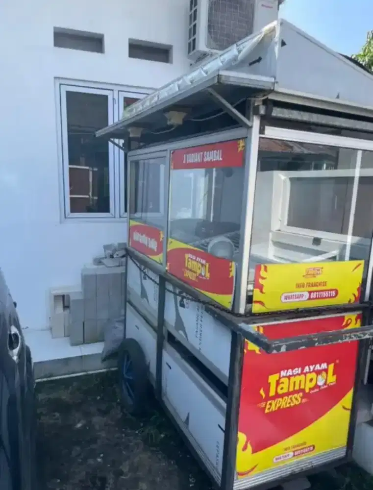 Gerobak ukuran besar gratis terpal dll