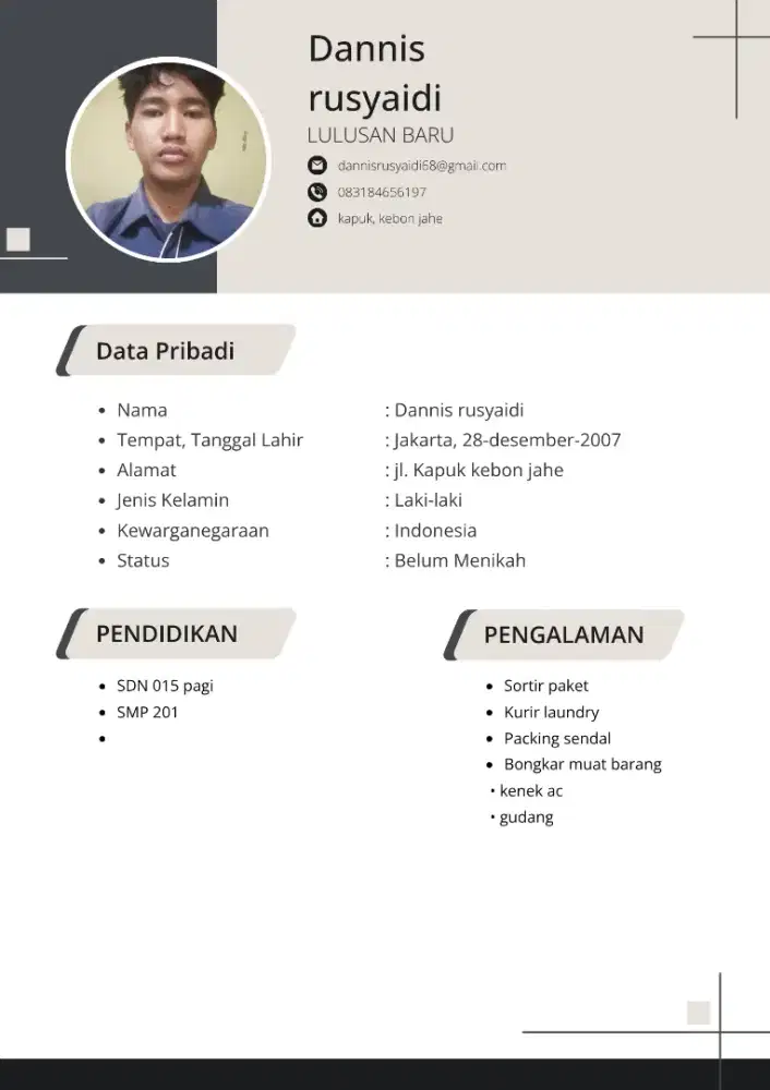 Mencari perkerjaan daerah jakarta barat
