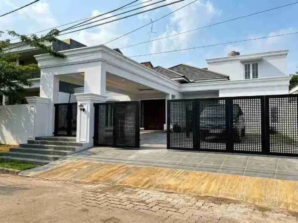 Rumah Baru American Classic Lebak Bulus Jaksel – LT366 LB300 SHM Kolam Renang Parkir 4 Mobil – 10,5 M