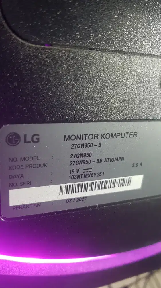 Monitor LG 27GN950-B 4K 144hz