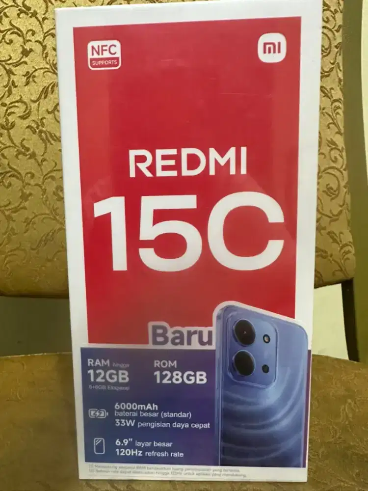 Xiaomi Redmi 15C Moonlight Blue 6/128GB Segel Resmi