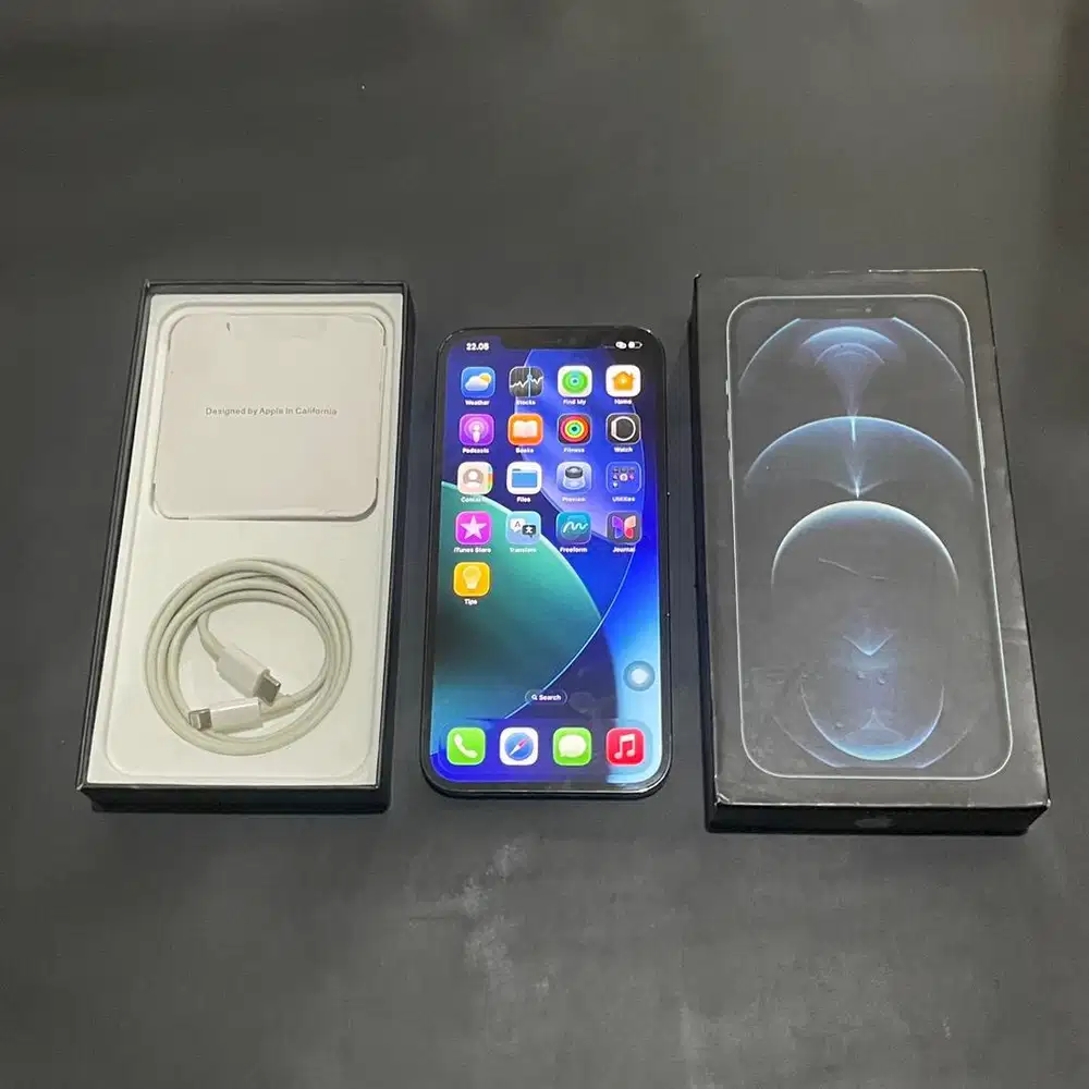 iPhone 12 Pro Max 256gb bea cukai pacific blue