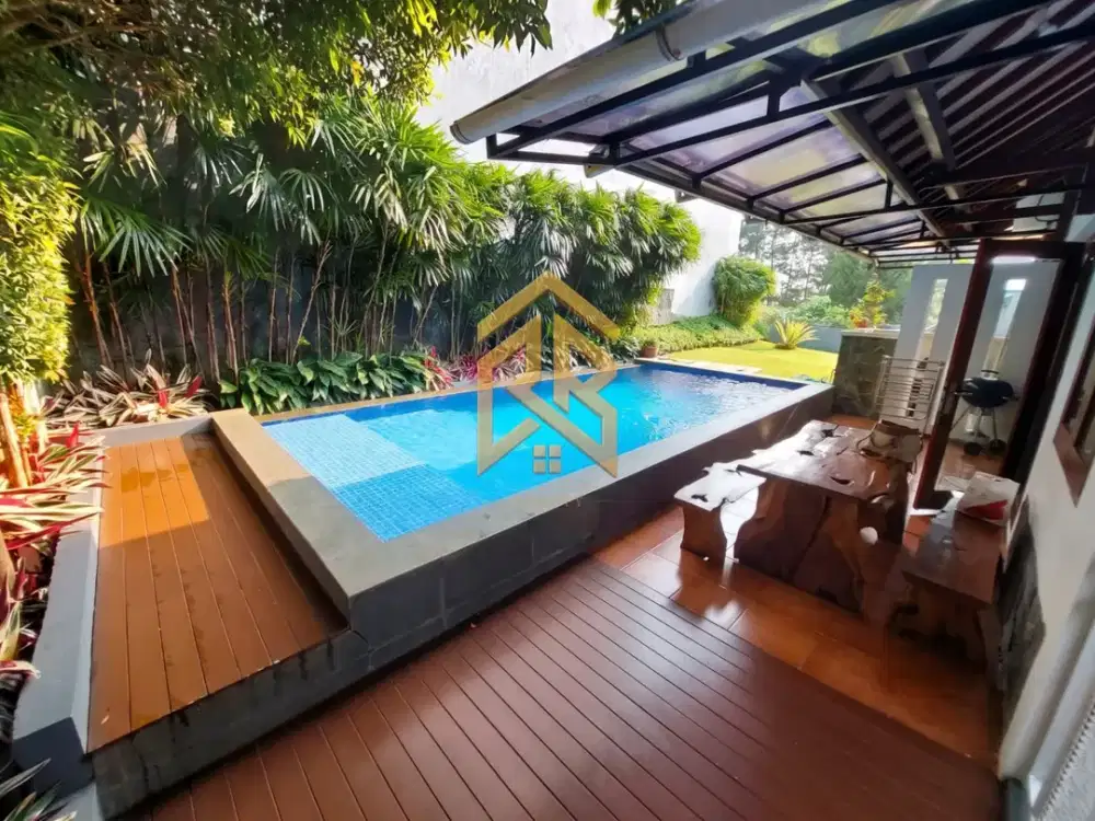Rumah Villa Murah Fasilitas Kolam Renang Pribadi di Resort Dago Pakar Bandung