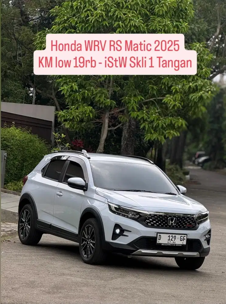 KM low 19rb - Honda WRV Matic 2025 pk an 2026 istw murah bandung