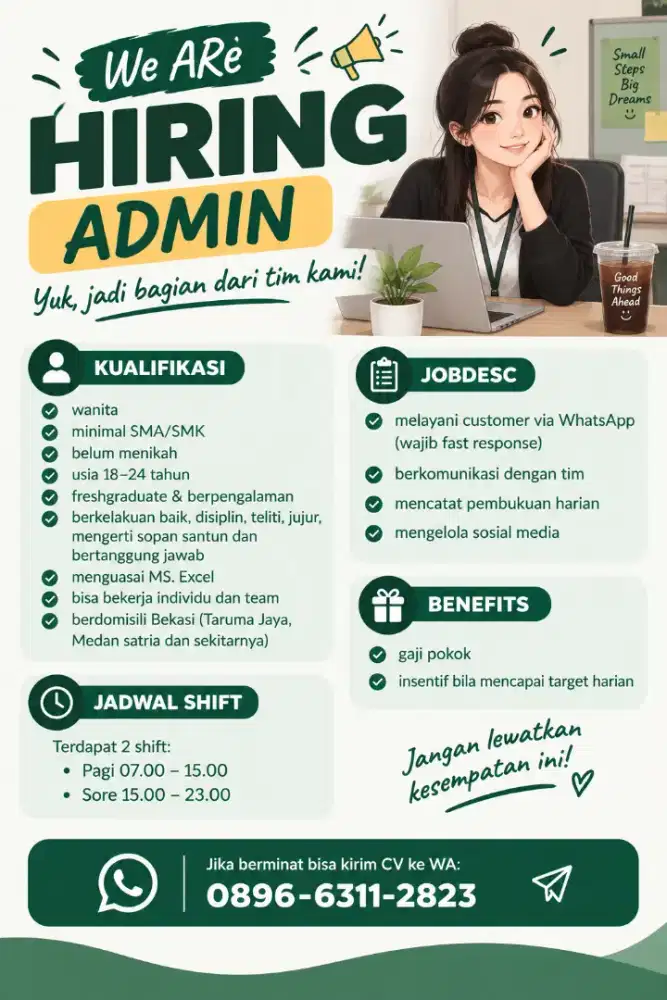 Lowongan Bagian admin