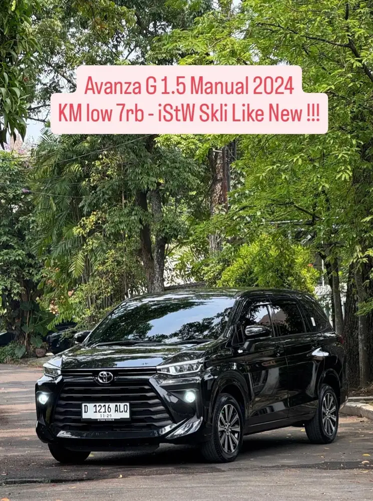 Like New !! KM 7rb - Avanza G 1.5 Manual 2024 pk an 2025 KM low murah