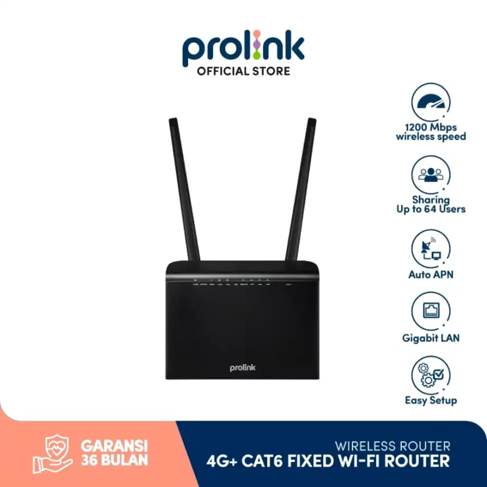 Prolink Router WiFi Modem 4G+ LTE Unlock Semua Operator