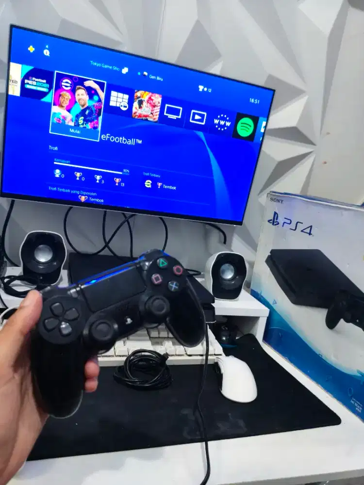 PS 4 Slim Original 500Gb /PlayStation 4 ori bonus DB PES 2021