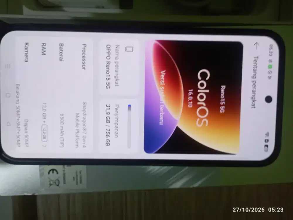 Reno 15 5g Mulus no minus jos banget gaes