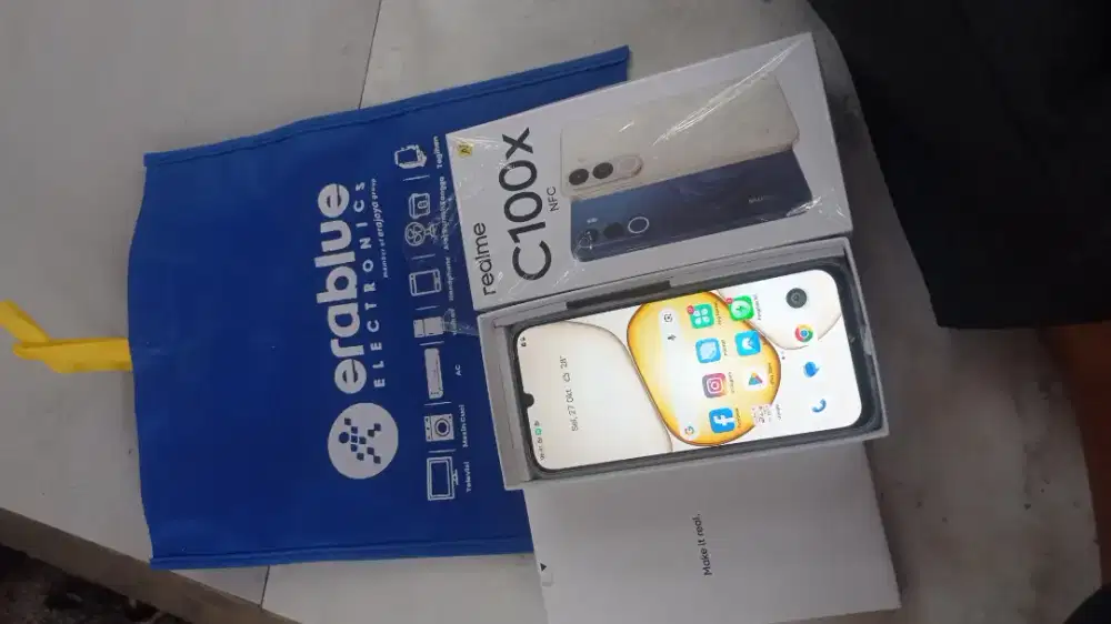 Realme c100x 6/256 fullset baru buka dus