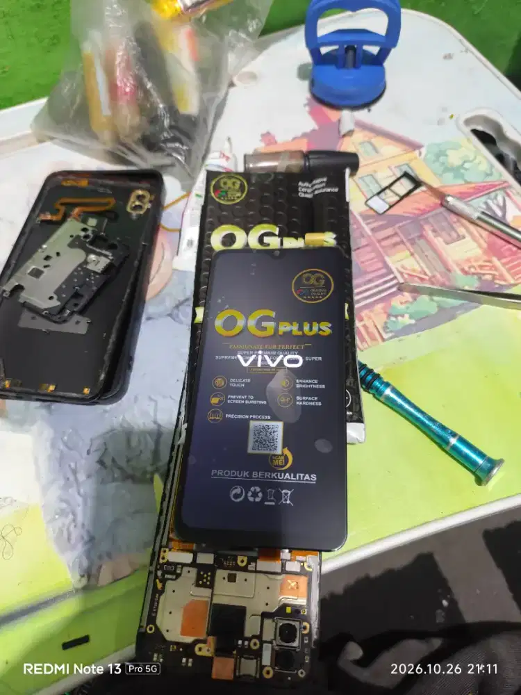 Ganti lcd hp android iphone