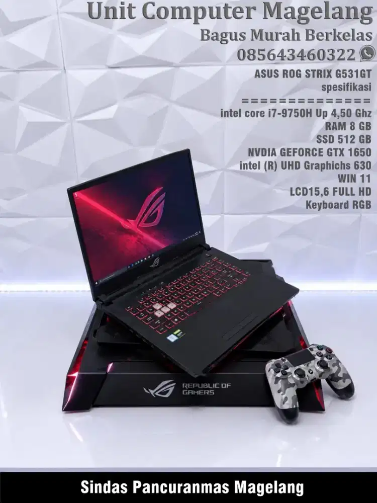 Asus ROG Strix G 531 GD i7. 9750 H II GTX 1650