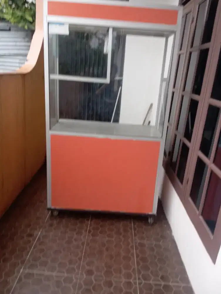 Steling kaca semi alumunium bekas