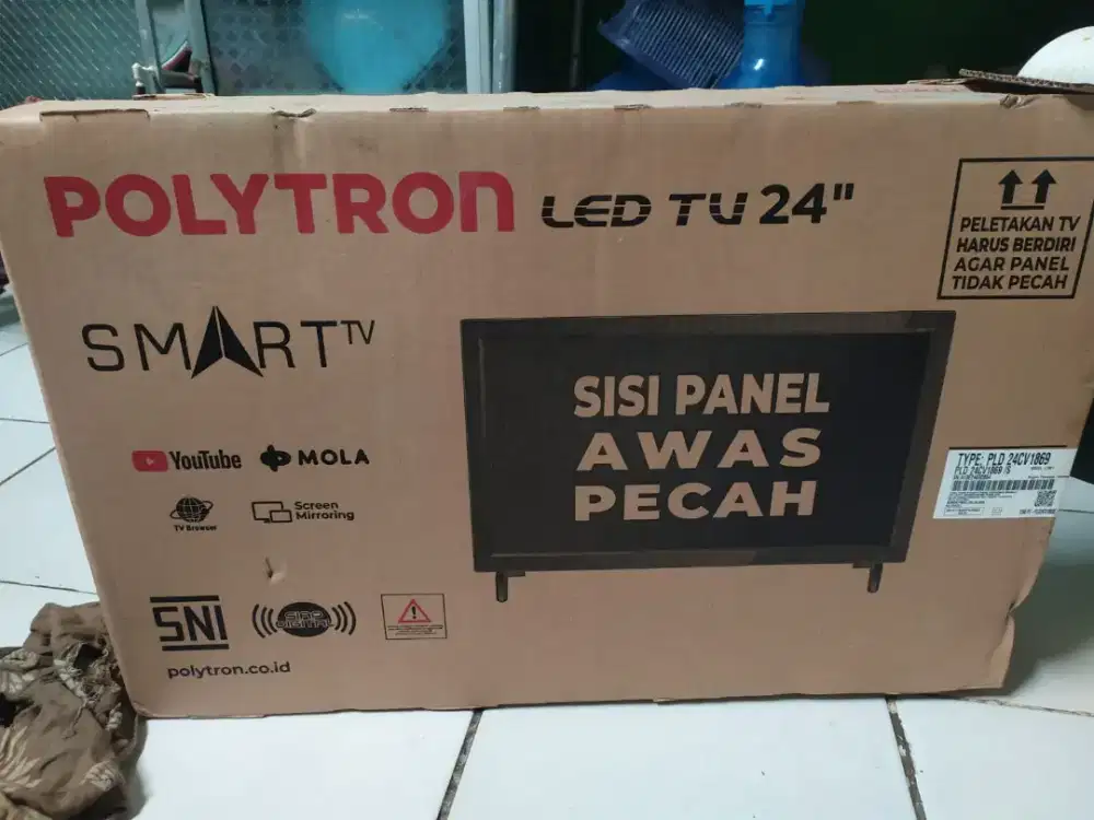 Di jual tv smart polytron 24 inch