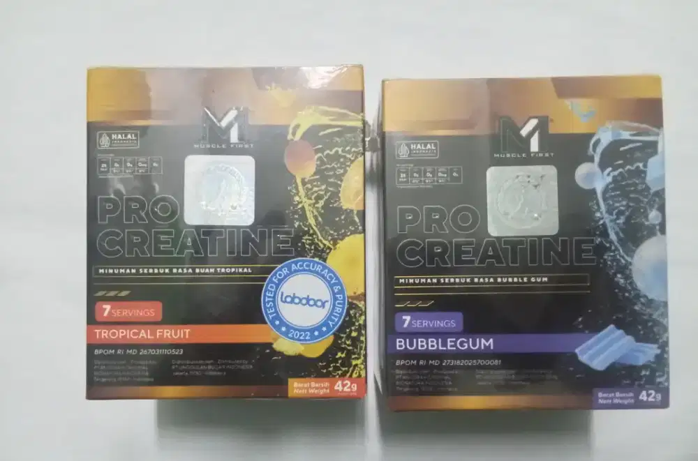 M1 Creatine rasa tropical fruit dan bubblegum