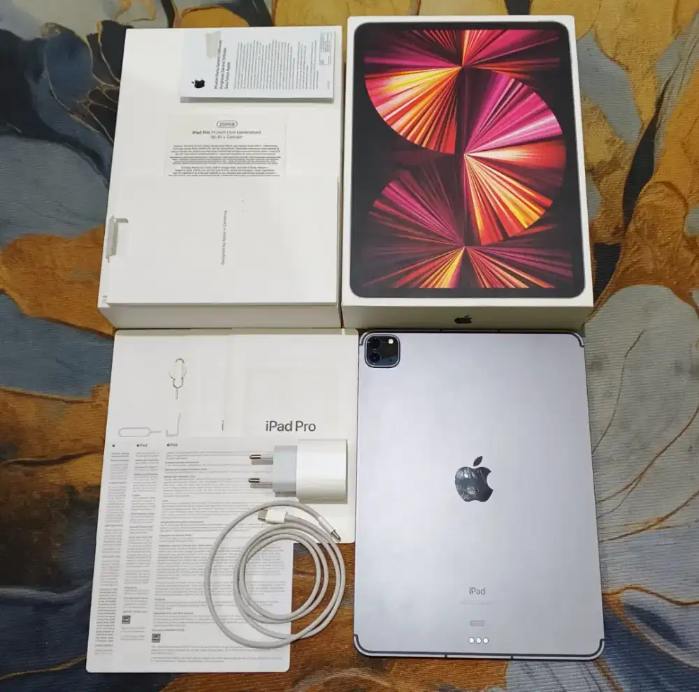 Ipad Pro Gen 3 M1 11in CELLULAR 256GB Grey Ex Resmi iBox MURMERRR