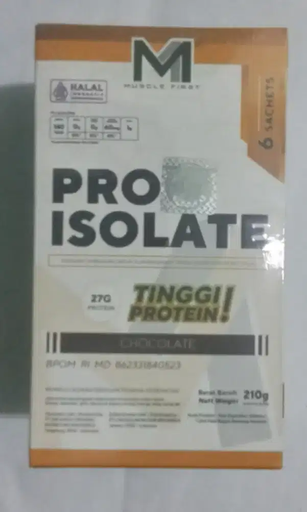 M1 pro isolate tinggi protein rasa coklat