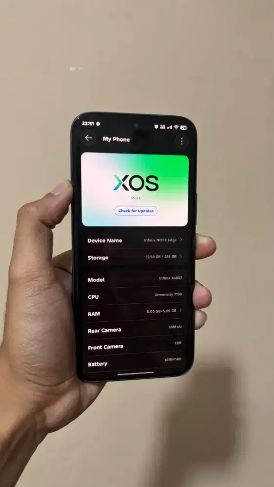 Infinix Note Edge 8/256