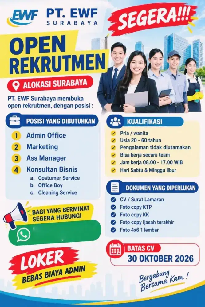 Lowongan Kerja Loker Sales SPG ITC SBY Freelance
